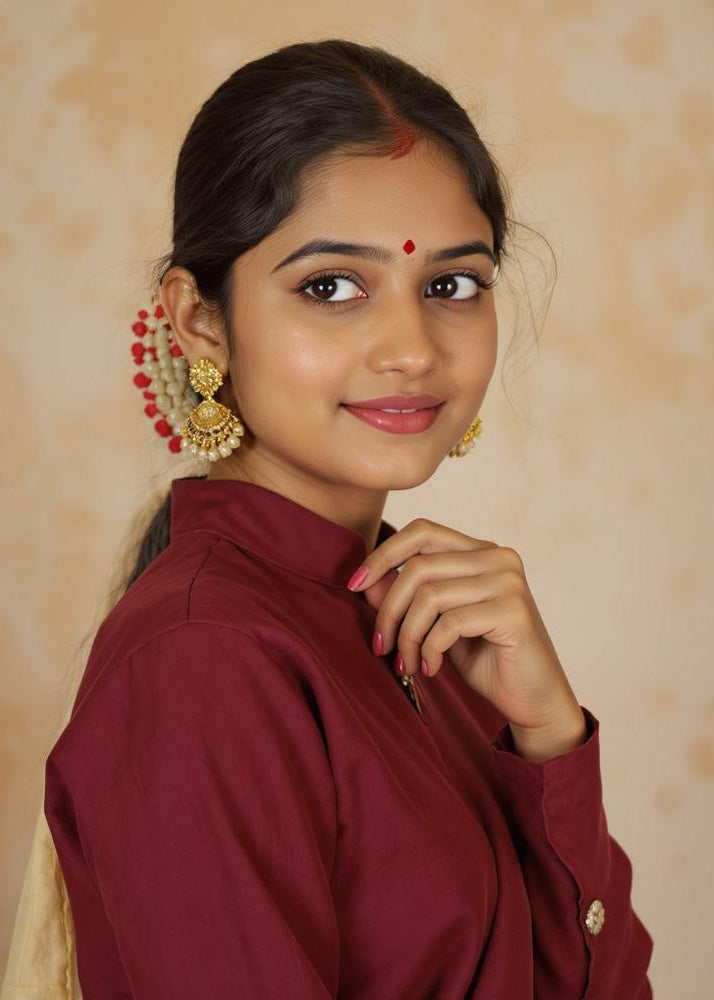 Heer Kundan Earrings – Silver AD